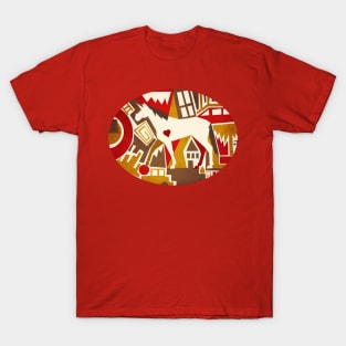 Abstract Pattern Unicorn T-Shirt